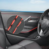0.5m Car Center Console Interior Modification Leather Gap Strip(Black Red)
