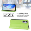 For Samsung Galaxy A34 5G RC01 Dual-Folded Magnetic Suction RFID Leather Phone Case(Grass Green)