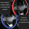 Car Mesh Steering Wheel Cover Breathable Elasticized Handle Sleeve, Size: 38cm(Blue)