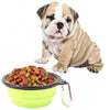 Collapsible Silicone Pet Travel Bowl (13cm, Random Colour)