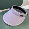 MENGLANDI Summer Outdoor Riding Anti-ultraviolet Sunshade Empty Top Hat, Size: Adjustable(D-200 Purple)
