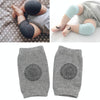 One Pair Anti-slip Children Baby Crawling Walking Knee Guard Elbow Guard Protecting Pads(Light Grey)