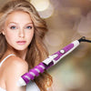 Professional Salon Hair Curler Magic Spiral Curling Iron Ceramic Electric Hair Curling Wand(Blue)