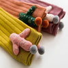 Baby Cartoon Anti-Slip Knitted Long Socks Knee Socks, Size:S(Purple)