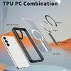 For Samsung Galaxy S25+ 5G / S24+ 5G Honeycomb Cooling MagSafe Holder Phone Case(Black)