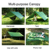 250 x 120cm Anti-mosquito Hammock and Tarp Set Waterproof Sunshade Camping Supplies(Dark Green +Camouflage)