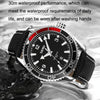 SKMEI 9291 Rotatable Dial Men Watch Outdoor Casual Business Waterproof Quartz Watch(Red)