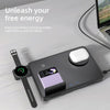 C30 15W 3 in 1 Magnetic Wireless Charger with Night Light(Black)