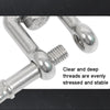 M10 OX Type  304 Stainless Steel 360 Degree Rotating 8-Shaped Chain Snap Ring Connecting Hook Swivel