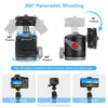 PULUZ Dual Cold Shoes Aluminum Alloy Tripod Ball Head Adapter (Black)