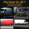 2 PCS 24LED Reflector Brake Light Turn Signal Light(White Shell Yellow Light)