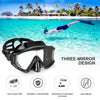 DM600 Silica Gel Diving Mask Swimming Goggles Diving Equipment for Adults (Black)