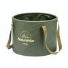 Naturehike NH20SJ040 20L PVC Outdoor Camping Foldable Water Storage Bucket (Army Green)