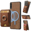 For Samsung Galaxy A50 / A50s / A30s Retro Splitable Magnetic Stand Card Bag Leather Phone Case(Brown)