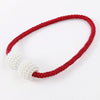 Fashion Adornments Pearl Magnetic Buckle Curtain Strap(Red)