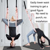 2 in 1 Home Yoga Hammock Indoor Stretching Sling Stretch Widening Yoga Strap + Door Buckle Storage Bag Set(Purple)