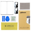 For Xiaomi 12X 2pcs 3D Edge Glue Tempered Glass Full Film with 2pcs Lens Film Set