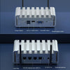 HYSTOU P09B-J4125-4L 8GB DDR4+128GB SSD Industrial Computer Soft Route From 2.5G Multi -Network HTPC Server Mini Console(With US Adapter)