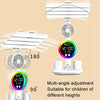 4 Heads Horizontal LED Eye-Care Table Lamp Children Study Desktop Reading Light With Pen Holder, Style: Clock Plug Power