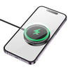 hoco CQ17 15W Ultra Colorful Display Magnetic Wireless Charger(Black)