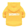 Fleece Hooded Dog Sweater, Yellow, Size S