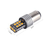 2 PCS 1157/BAY15D 3W 15 SMD-3528-LEDs Car Turn Light, DC 12V(Yellow Light)