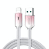 JOYROOM S-A42 Crystal Clear Series Fast Charging Data Cable, USB to 8 Pin Cable, Length: 1.2m(White)