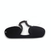 Clip-nose Reading Glasses Portable Reading Mirror No Mirror Leg Glasses, Degree: +350(Black)