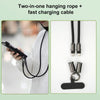Type-C to 8 Pin Silicone Data Cable Phone Anti-lost Crossbody Lanyard, Length: 1.2m(Purple)