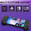 D8 Mobile Phone Stretch Band Light Gamepad Dual Hall Wireless Bluetooth Somatic Vibration Grip for PC / Android / IOS / Tablet / PS3 / PS4 / Switch, Color: Green Blue+Receiver