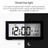 Automatic Night Light Electronic Clock Large Screen Adjustable Backlight Alarm Clock (Gold)