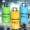 Outdoor Waterproof Dry Dual Shoulder Strap Bag Dry Sack PVC Barrel Bag, Capacity: 10L(Pink)