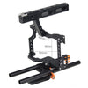 YELANGU YLG0904A-C Handle Video Camera Cage Stabilizer for Panasonic Lumix DMC-GH4 / Sony A7 & A7S & A7R & A7RII & A7SII(Orange)