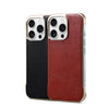 For iPhone 13 Denior MagSafe Genuine Leather Calf Texture  Phone Case(Black)