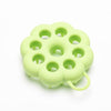 Silicone Hair Wash Brush Home Scalp Cleaning Shampoo Comb(Green)