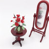 1:12 Mini House Toy Simulation Flowers for Garden Balcony(Red+White)