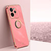 For Realme GT 7 Pro 5G XINLI Straight Edge 6D Electroplate TPU Phone Case with Ring Holder(Hawthorn Red)