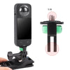 1/4 inch Screw Adjustable Metal Action Camera Adapter(Black)