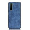 For Huawei Nova 7 SE Shockproof Sewing Cow Pattern Skin PC + PU + TPU Case(Blue)