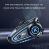 KUQIBAO Motorcycle Helmet Long-lasting Waterproof Bluetooth Headset with Light(Soft Microphone)