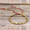 Hand Woven Irregular Copper Bead Bracelet Jewelry(Light)