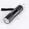 5 PCS 9 LEDs 395NM Mini UV Flashlight Fluorescent Agent Detection Pen Security Light