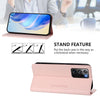 For Samsung Galaxy Note20 Ultra RC01 Dual-Folded Magnetic Suction RFID Leather Phone Case(Pink)