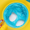 PVC Parent-child Double Swimming Circle Yacht without Tent, Size: 100 x 70cm(Blue)