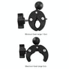 Motorcycle Dual-heads Crabs Clamps Handlebar Fixed Mount, Length:18cm