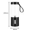 Portable Multifunctional USB Rechargeable Juice Extractor Cup Mini Electrical Juicer(White)