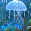 Glow Jellyfish Aquarium Ornament - 3 Pack, Blue, 10x23cm