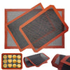 Hollow Non-Stick High Temperature Baking Mat Breathable Glass Fiber Baking Pan Mat, Specification: 12 Lap 40x30cm Cut Angle