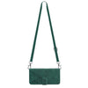 For Alcatel 1L 2021 Crossbody 3D Embossed Flip Leather Phone Case(Dark Green)