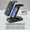 B20A 15W Qi Wireless Charger Charging Stand Compatible for iPhone iWatch Airpods(Black)